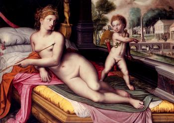 Willem Adriaensz Key : Venus And Cupid